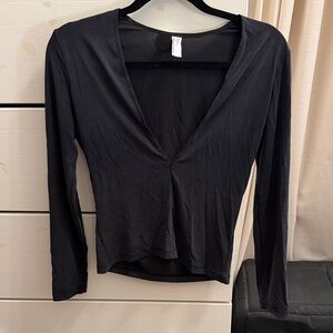 American Apparel V-Neck Women's Top
